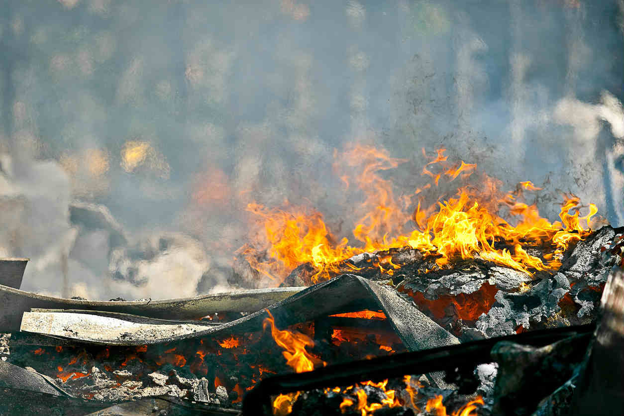 fire after St. Louis explosion