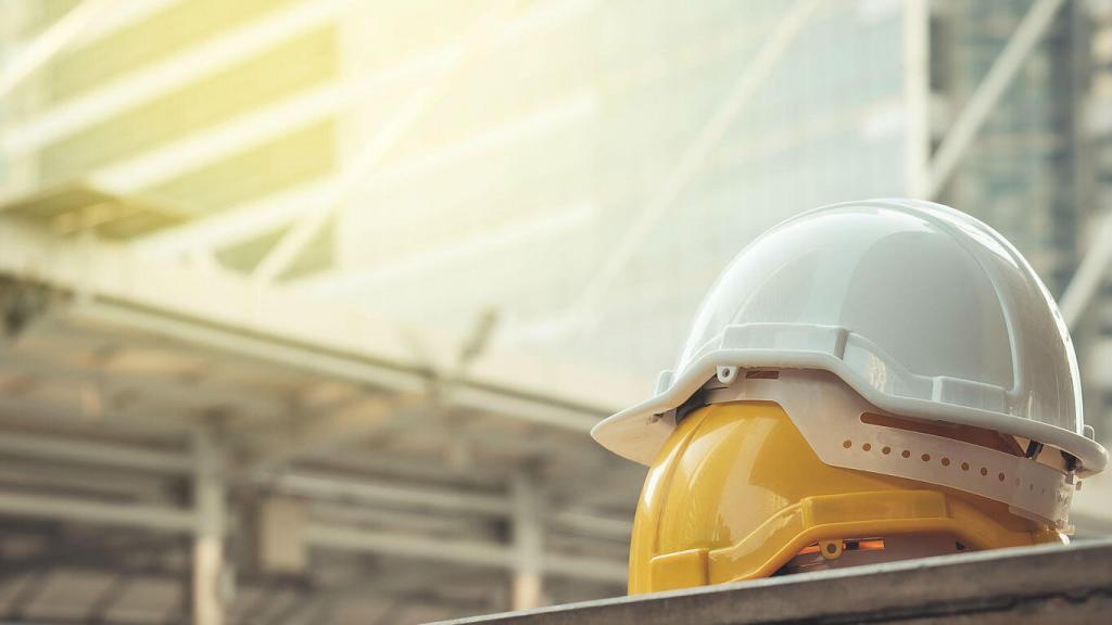 workers hard hats