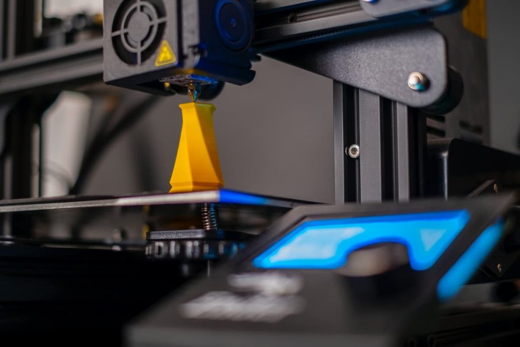 a 3D printer in use