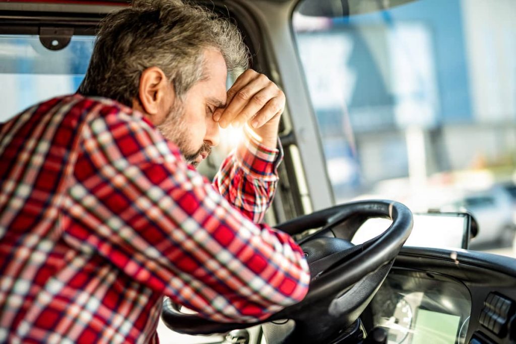 a tired missouri truck driver