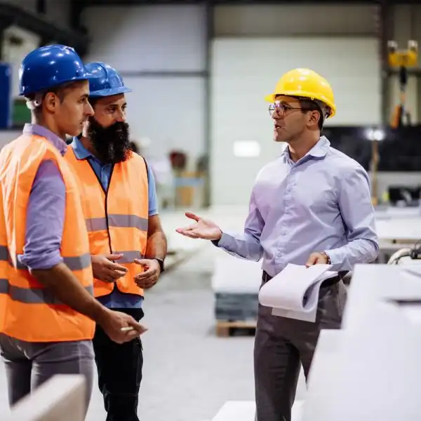 discussing workplace injury program at work
