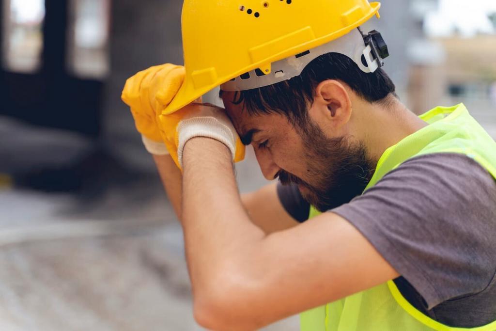 injured construction worker