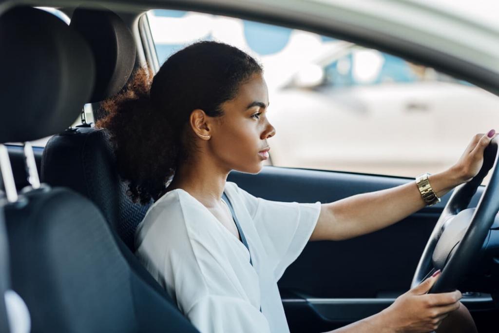 woman running a job errand