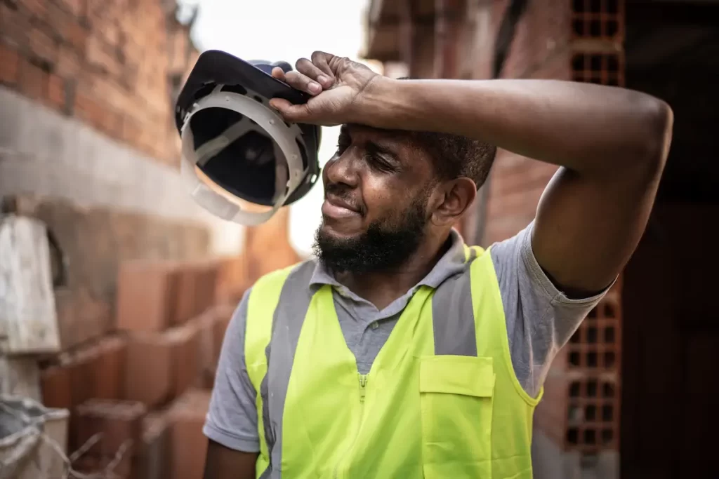 exhausted missouri worker