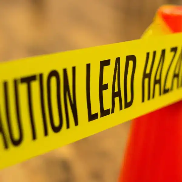 lead hazard sign