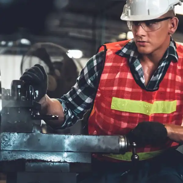 st. louis worker using a machine at work