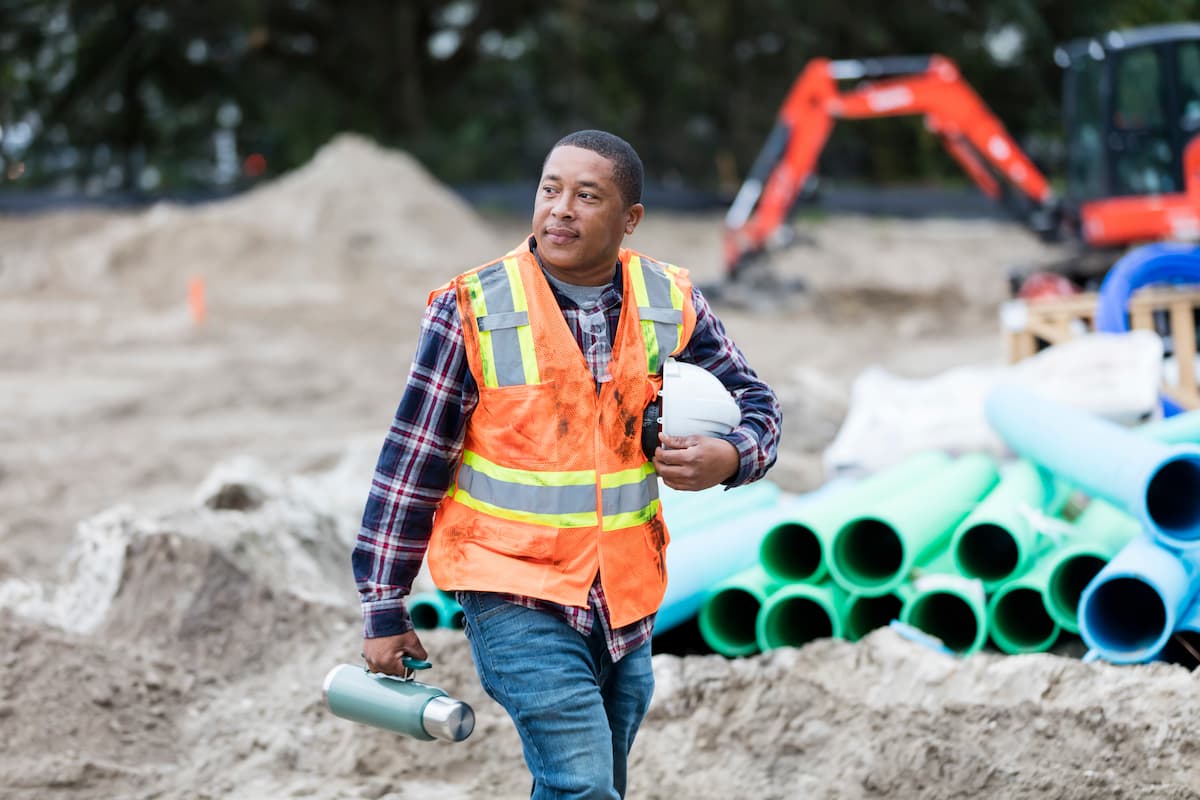 st. louis construction worker on job site