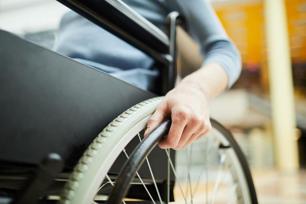 injured worker in wheelchair