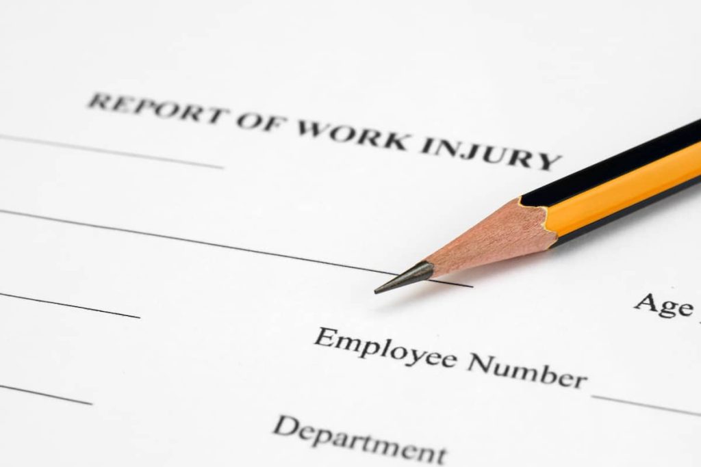 work injury report form
