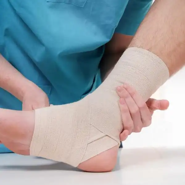 ankle sprain at work