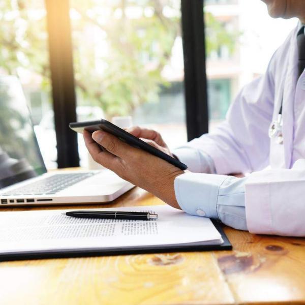 telehealth call with workers compensation doctor