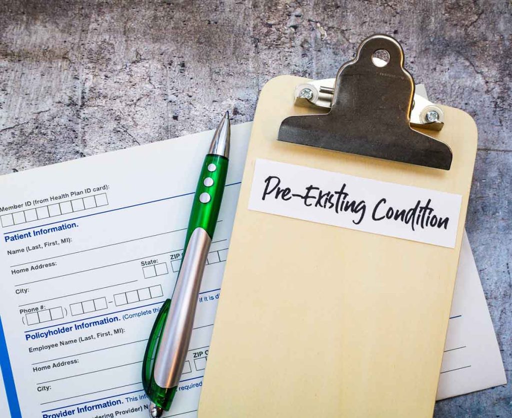 Work Comp with Pre-existing Condition