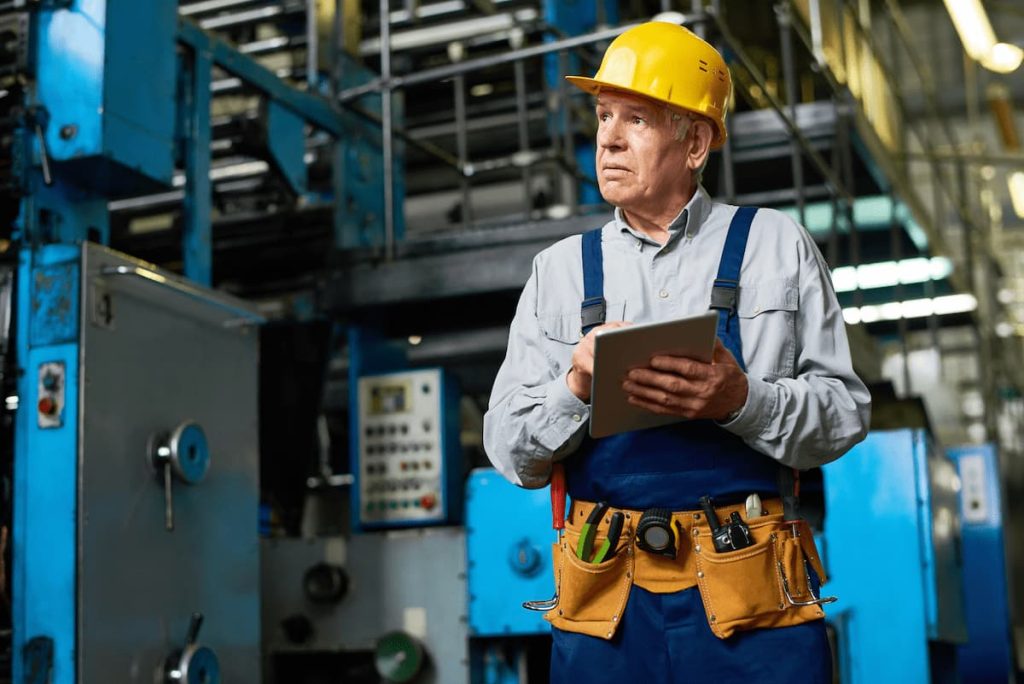 older factory worker in missouri